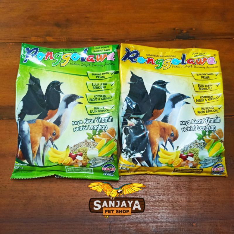 Ronggolawe / Voer Pellet Burung / Makanan Burung