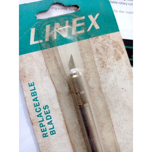 

linex 4801 art knives ck 100, kondisi baru cuma kemasan kotor. jual murah, siapa cepat dapat.l