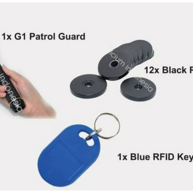 PAKET HEMAT PROMAXI PATROL GUARD G-1 + 1pc RFID KEY + 12pc RFID TAG