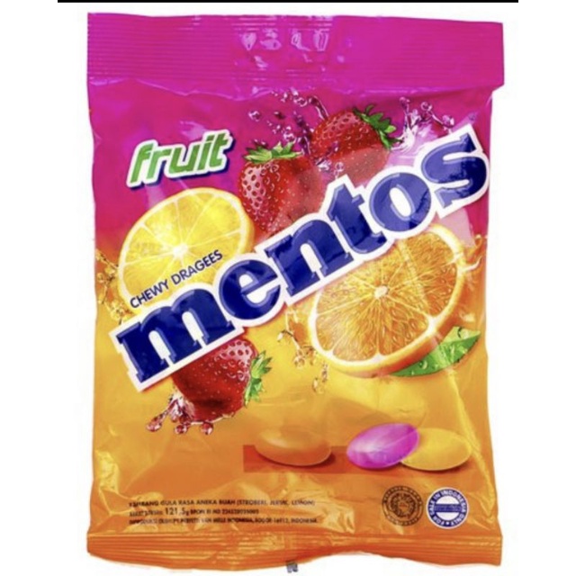 Permen mentos fruit 121 gr