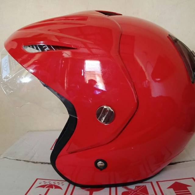 HELM MODEL INK CX22 STANDART MERAH FERARI