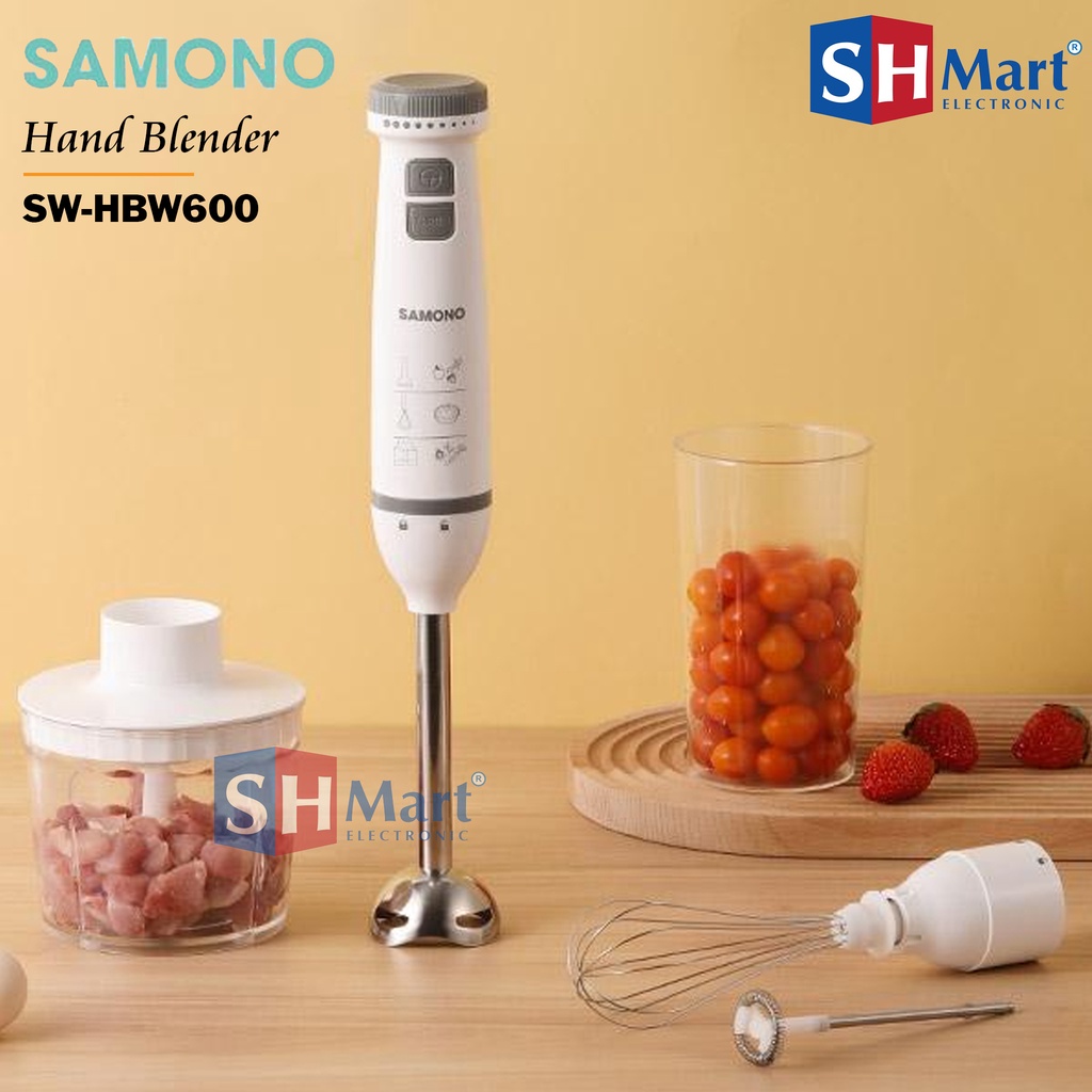 HAND BLENDER MULTIFUNGSI STAINLESS STEEL SW-HBW600 SAMONO