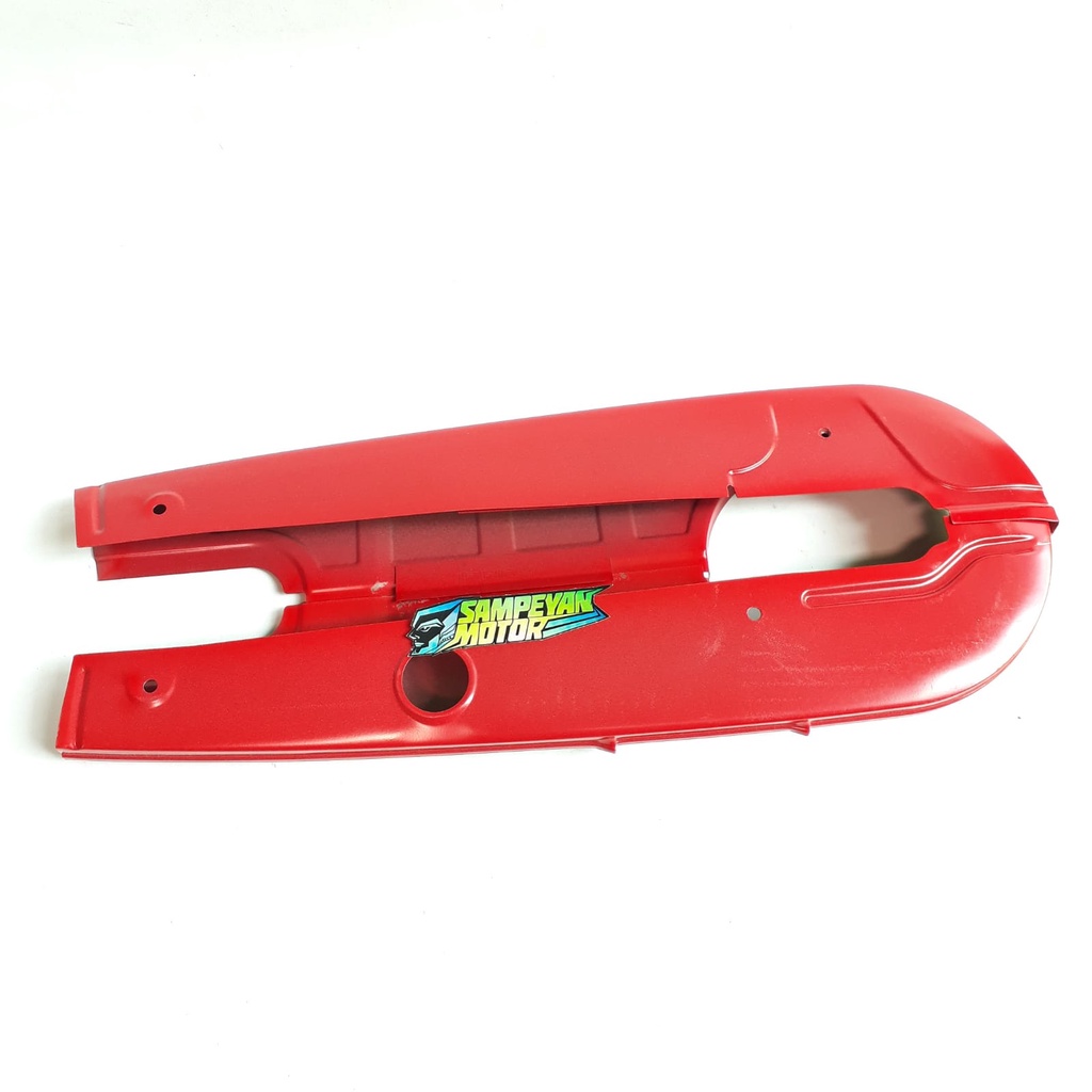 Katengkas Ketengkas Cover Tutup Rantai Yamaha V80 V 80 Merah Silver