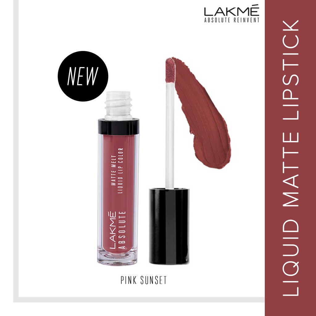  Lakme  Absolute Reinvent Matte Melt Liquid Lip Color Pink  