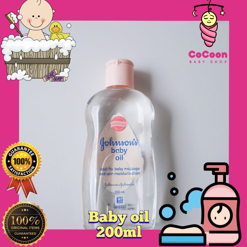 Johnsons Baby Oil 200 ml / Minyak Bayi Johnson