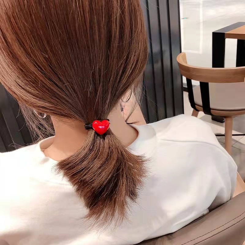 Ikat Rambut Karet Elastis Motif Untuk Wanita Import - Karet Rambut Elastis