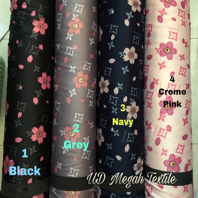 2019(Mx390) Kain Maxmara Silk motif Lv  2019 (Lb120) harga per 1 meter Pashmina Hijab