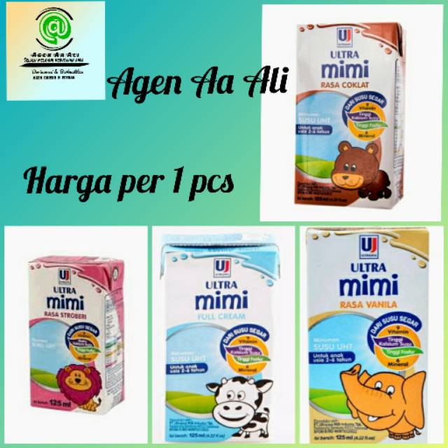 

Susu Kotak UHT Ultra Mimi Satuan 125ml