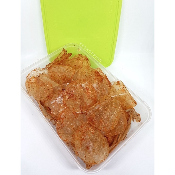

Keripik Kaca kemasan box cemilan pedas ershopping