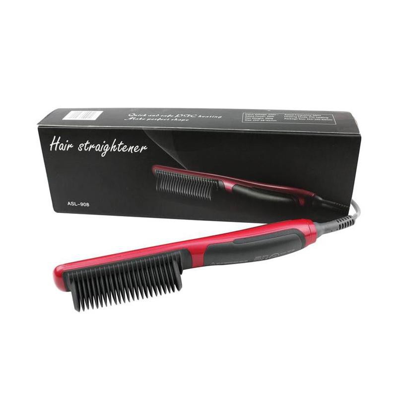 Trend-New Fast Hair Straightener Comb Brush ASL 908 / Sisir Catok Pelurus Rambut