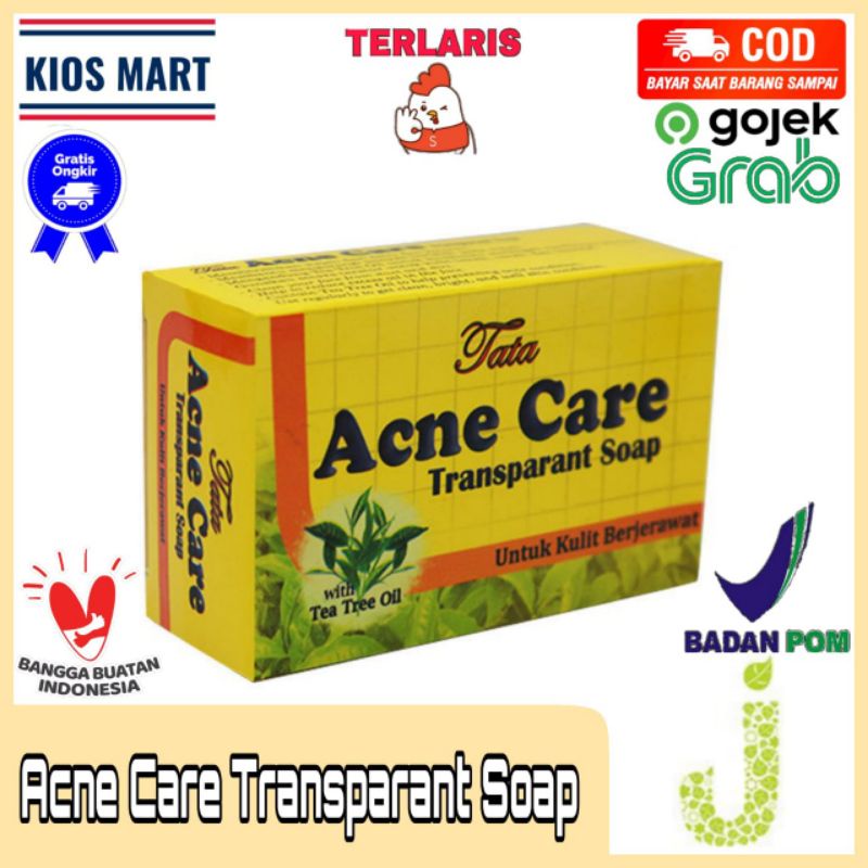 Acne Care Transparan Soap/ Sabun Batang/ Sabun Jerawat Original BPOM