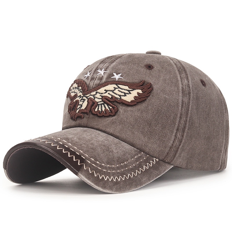 Topi Baseball Desain Elang Gaya Vintage Untuk Pria Dan Wanita