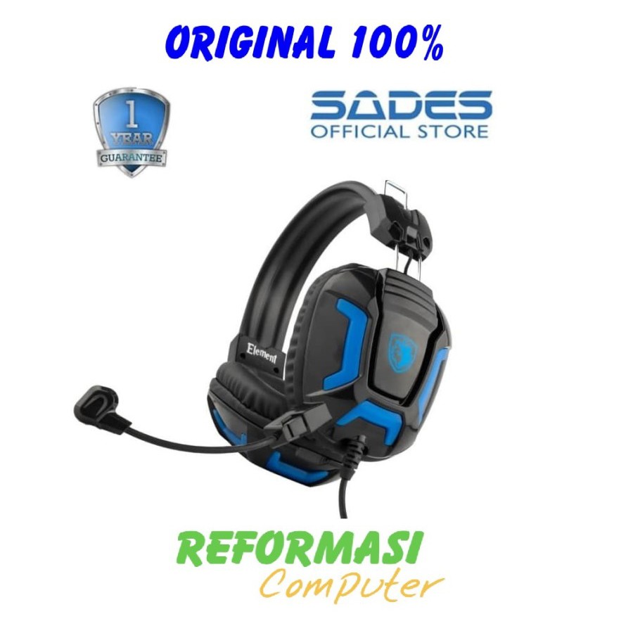 Headset Gaming Stereo Sades Element