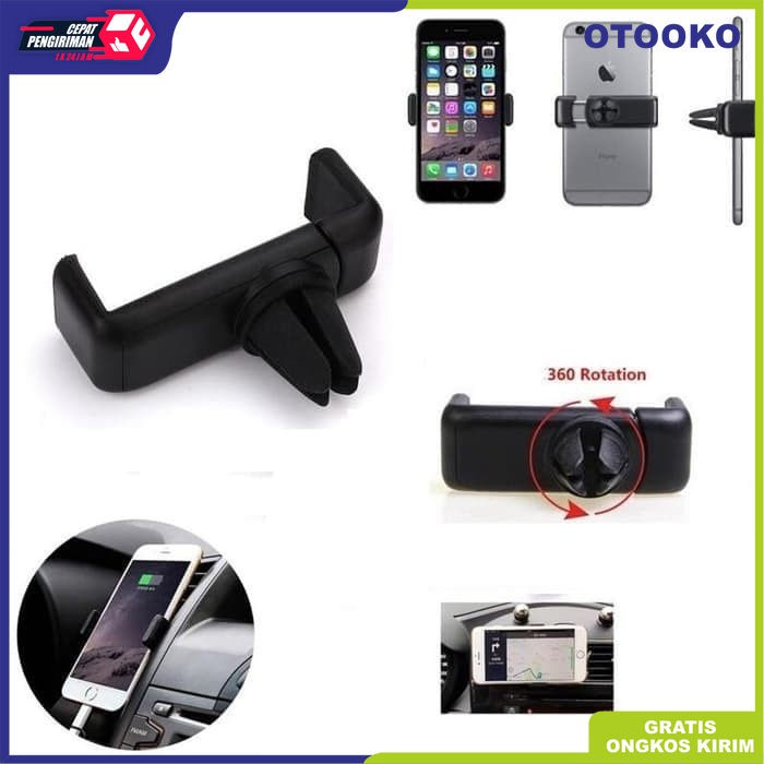 Car Holder AC HP Jepit Mobil Car Mount the Ventilation 360 Derajat