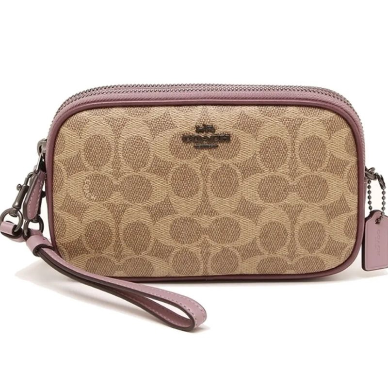 Coach Signature Coated Canvas And Leather Crossbody Bag (F31542)