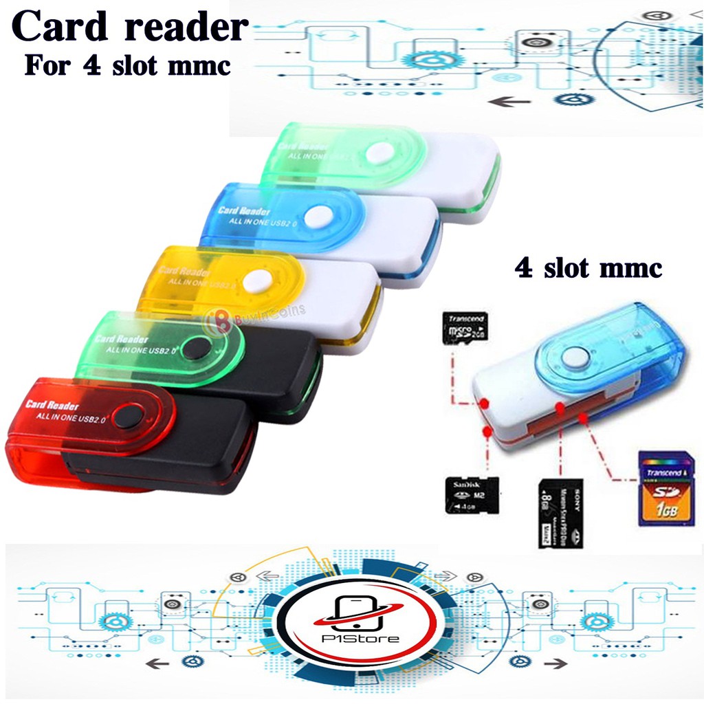 CARD READER MULTI 4 IN 1 / SLOT USB / ADAPTER / ADAPTOR MICRO SD USB