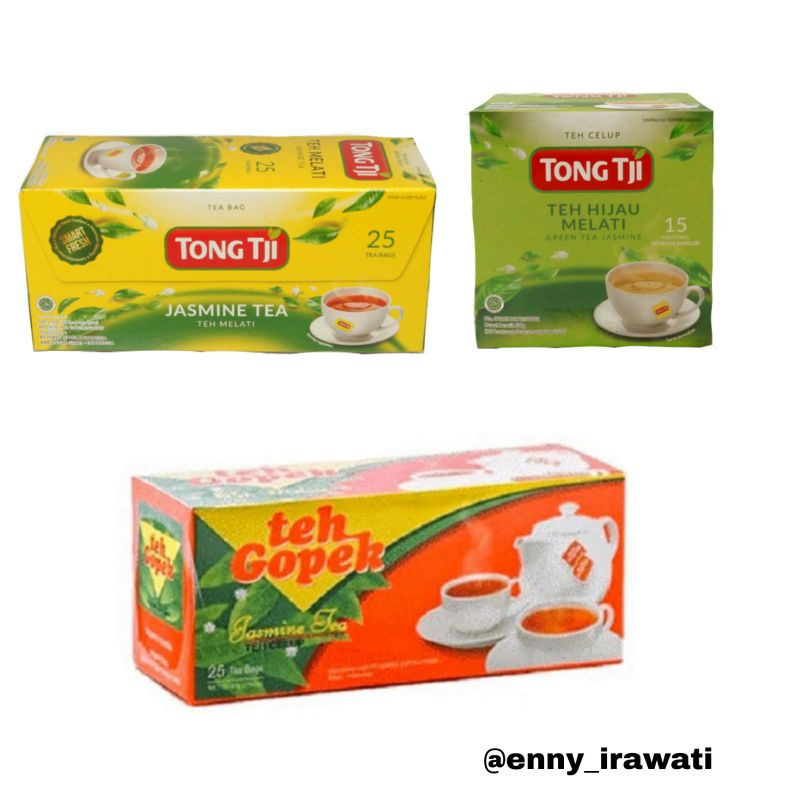 

Teh Tong Tji, Teh Gopek, Tong Tji Green Tea (Jasmine Tea) Teh Celup