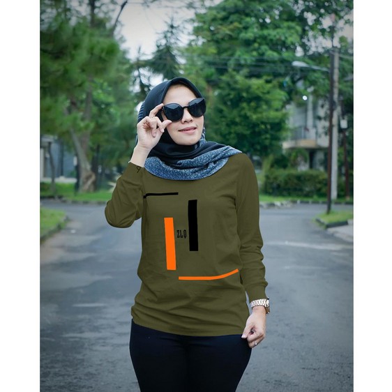 ATASAN LENGAN PANJANG KEI ZLQ BIG SIZE / BLOUSE KEI ZOLAQU KEKINIAN SIZE L-XL-XXL