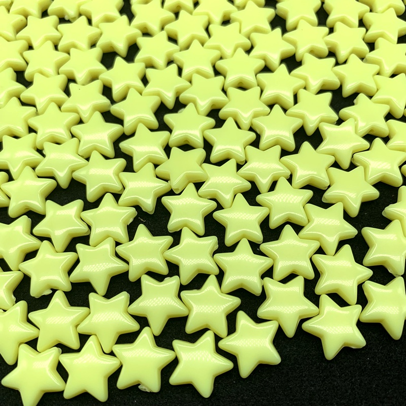 30 Pcs/Pack 14mm Acrylic Pentagram Beads