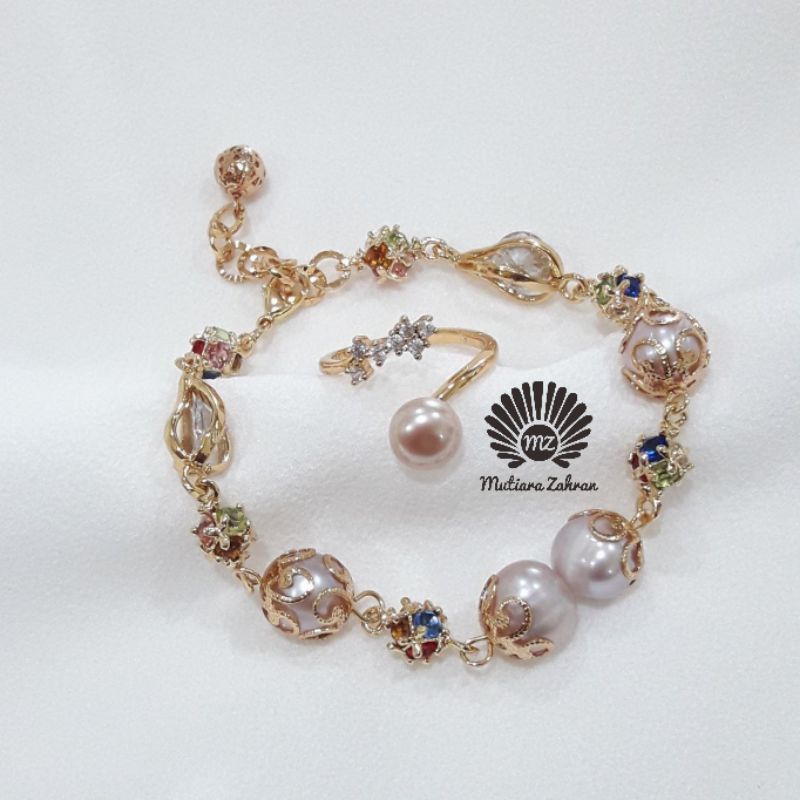Gelang dan Cincin Mutiara Lombok