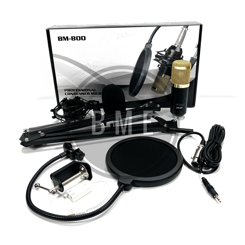 Mic Condensor Blackspider BM800 BM 800 Original Fullset