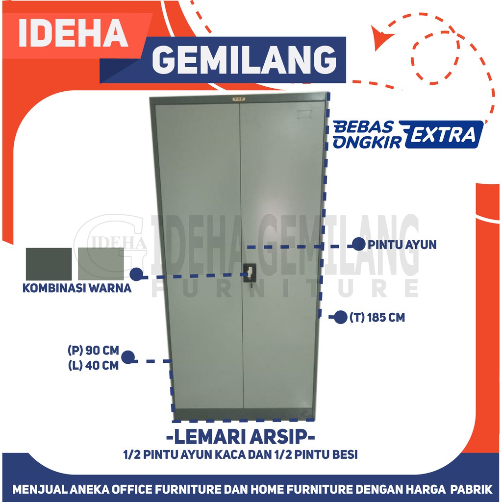 Lemari Arsip Pintu Ayun