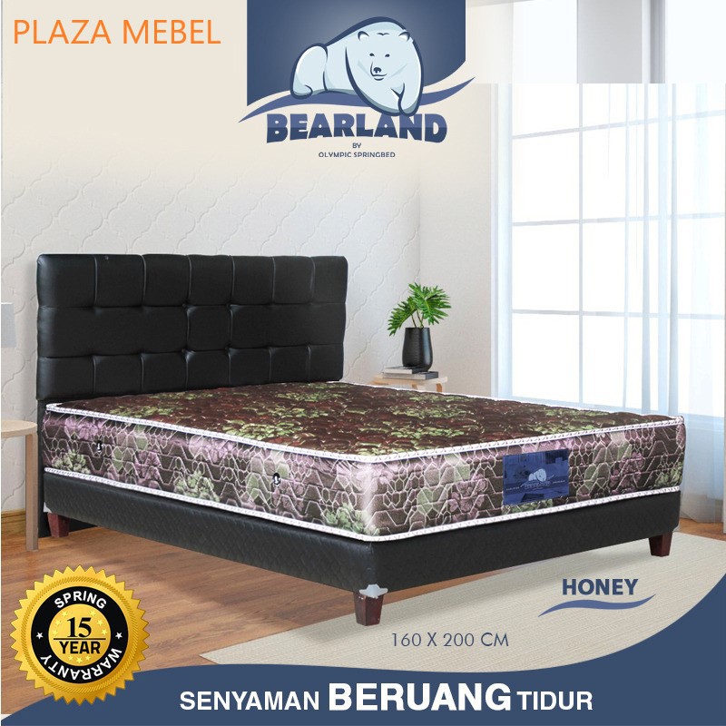 SET Kasur Spring Bed Bearland Honey 120 - 180 Springbed Murah FULLSET
