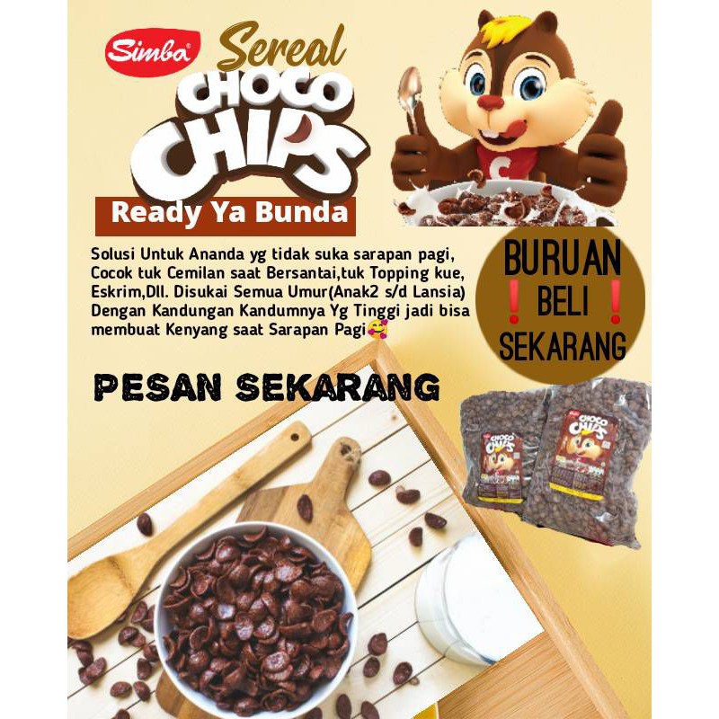 

Simba Sereal / Choco Chips/Coco murah jambi