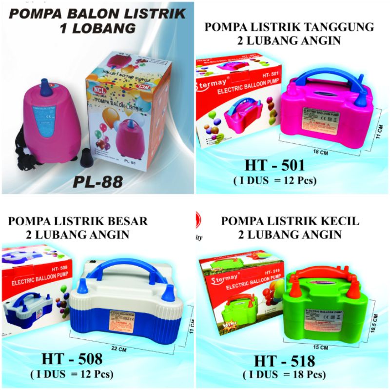 NCL Pompa Balon Electric / Pompa Elektrik Listrik  1 Lubang / 2 Lubang