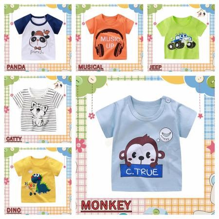 Baju Anak Laki Usia 6 Tahun (Size XL) - Kaos Anak Karakter Bahan Impor