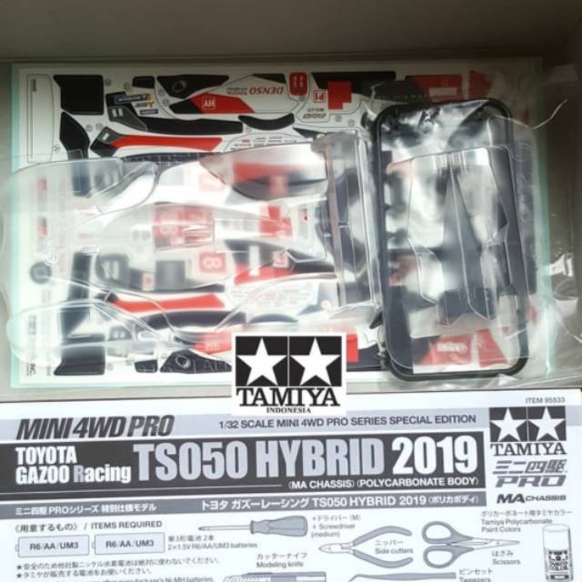 TAMIYA 95533 Body Toyota Gazoo Racing TS050 Hybrid 2019 Polycarbonate
