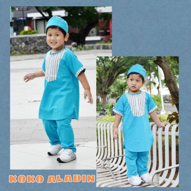 KOKO ANAK ALADIN SET PECI & CELANA