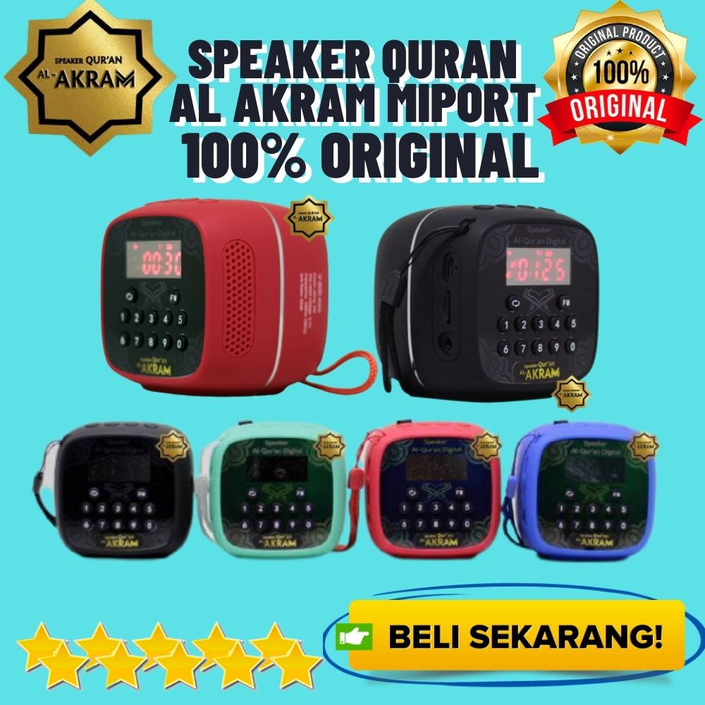 Speaker Audio Mp3 Murottal Al Quran 30 Juz Lengkap Digital Tahfiz Anak Al Akram Miport Original