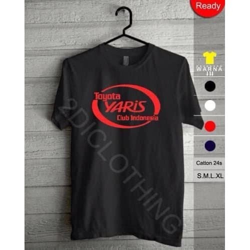 Kaos Baju Obral Combed 30S Distro TOYOTA YARiS CLUB iNDONESiA Mobil