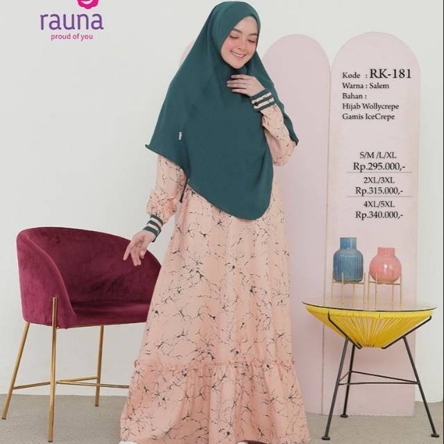 Gamis rauna rk 180 rk 181 rk 182 rk 183