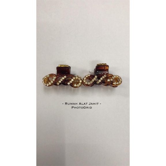 Jepit Rambut / Jedai Kecil Permata Melingkar 3.5 cm 0727