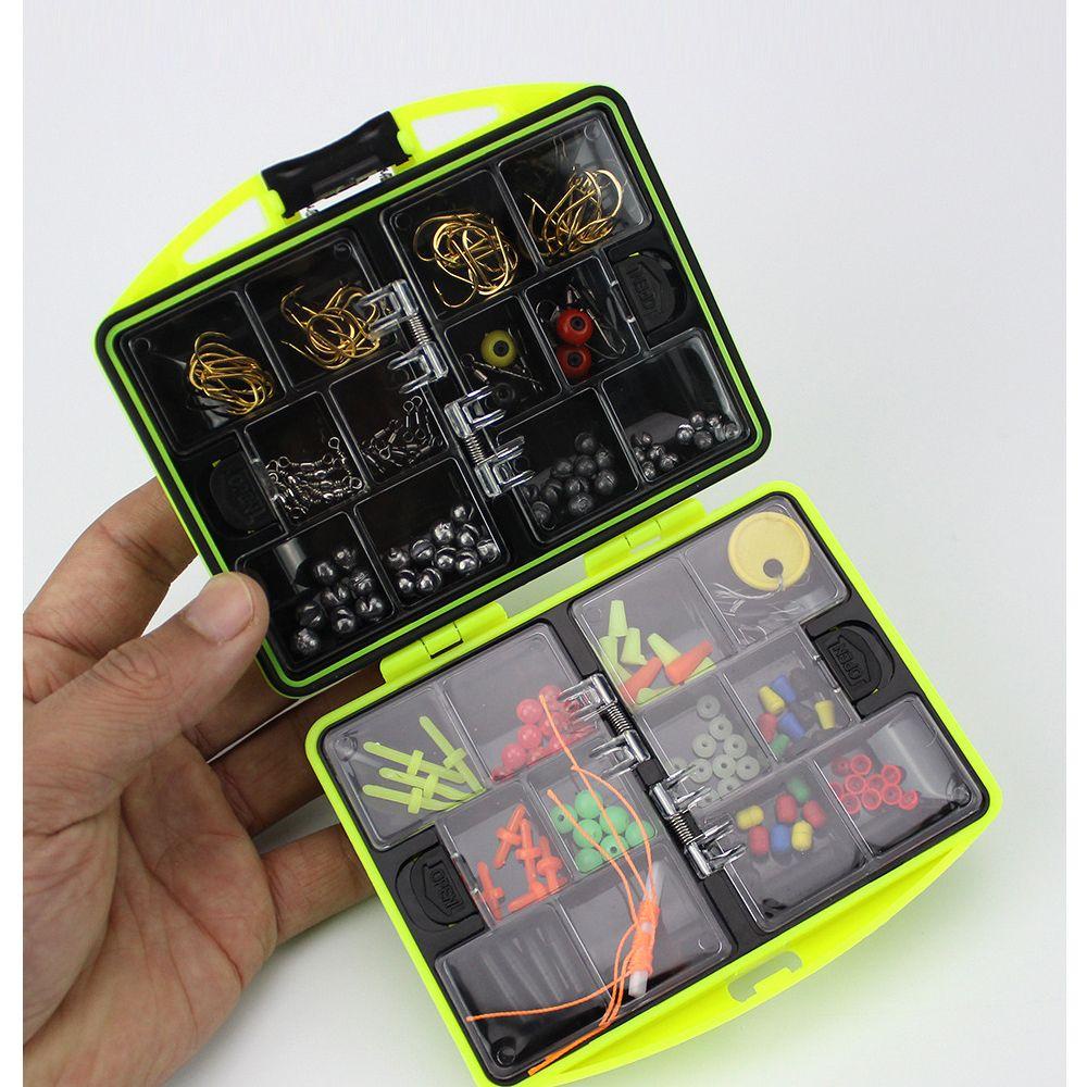 TOP 184pcs Aksesoris Memancing Kit Tahan Lama Portable tackle box Pemberat Sinker