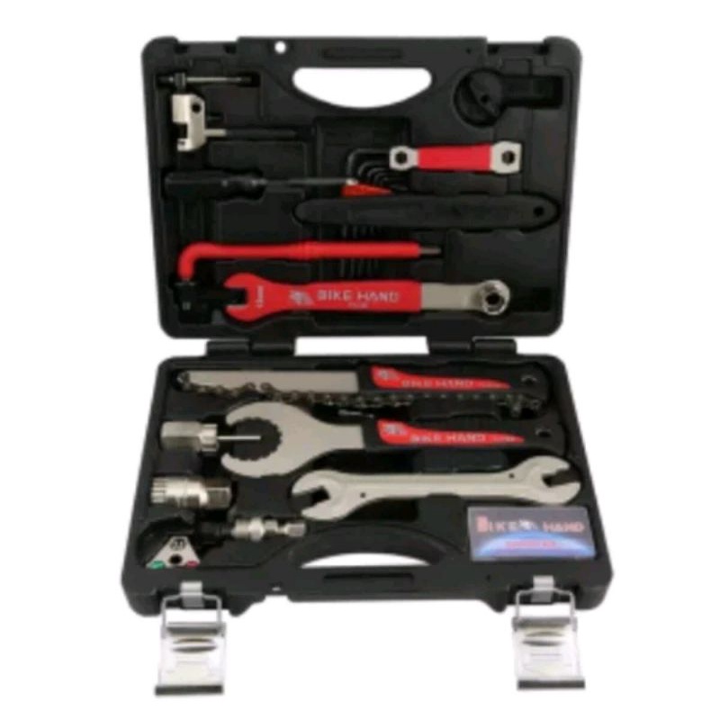 Bicycle Tool Kit BIKE HAND YC 728 Kunci Repair Reparasi Bengkel Sepeda Koper Lengkap 18 pcs yc728 alat bengkel sepeda