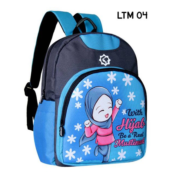  Tas  Backpack Litwind Hijab Tas  Ransel Sekolah Anak  