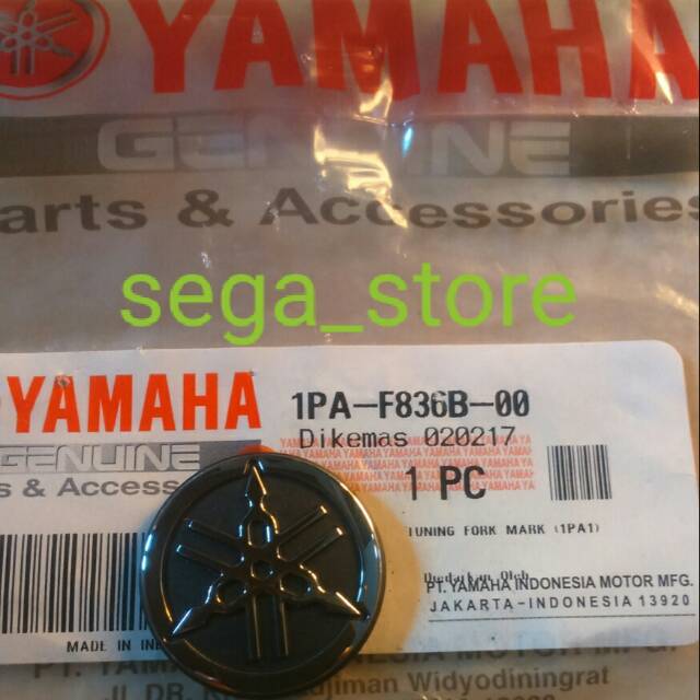 Emblem visor windshield new vixion ori original YGP