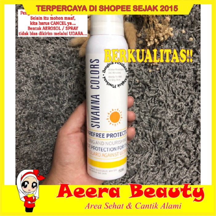 GRATIS ONGKIR Sivanna Colors Cactus Carefree Protection Sunscreen Spray B0037