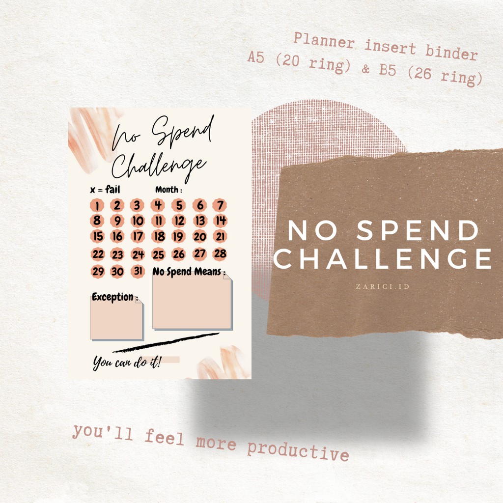 

[PLANNER A5 (20 RING) & B5 (26 RING)] NO SPEND CHALLENGE!