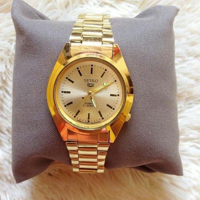 Hadir Termurah jam tangan seiko warna gold terlaris terfaforit-Jam Tangan Warna Emas-Jam Tangan Gold