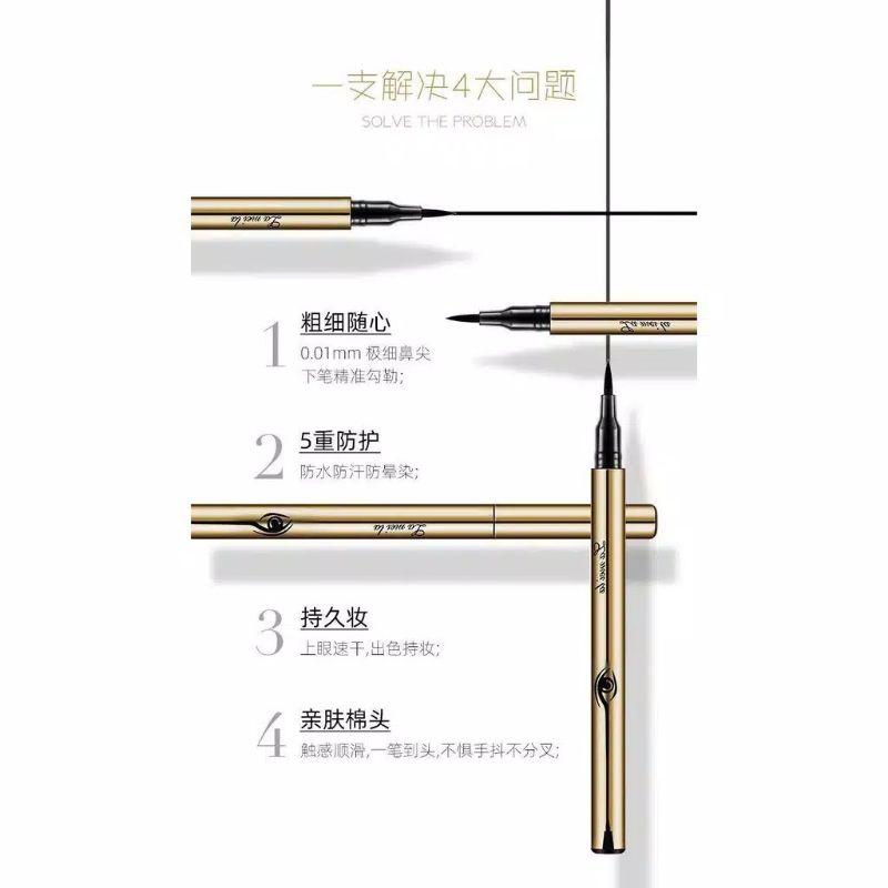 Lameila Eyeliner Spidol thin waterproof