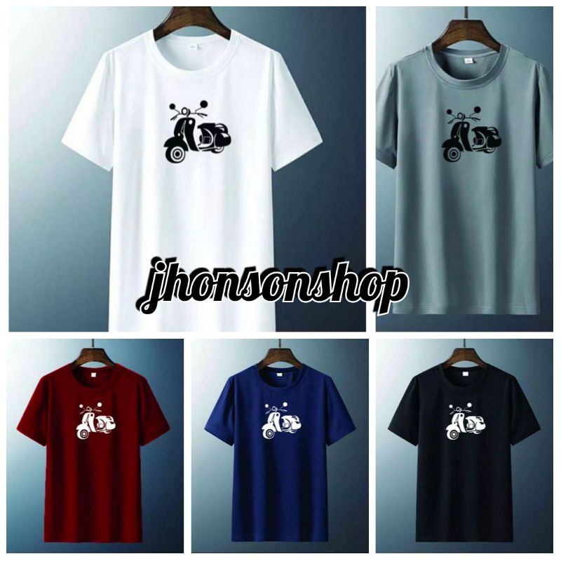 kaos oblong logo V3SPA.stirp buat pria dewasa