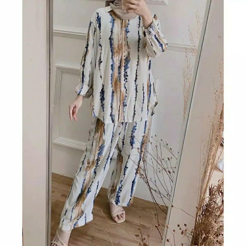 SETELAN RAYON PREMIUM ONE SET RAYON VISCOSE PREMIUM TERBEST SELLEE LD 100-110 (BTC)