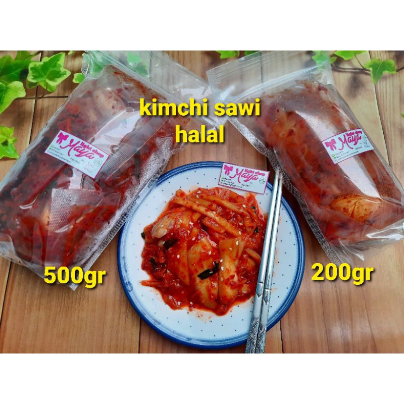 Kimchi 500gr sawi pedas cemilan sehat super food diet halal murah gochujang tteokbokki korean food snack topoki