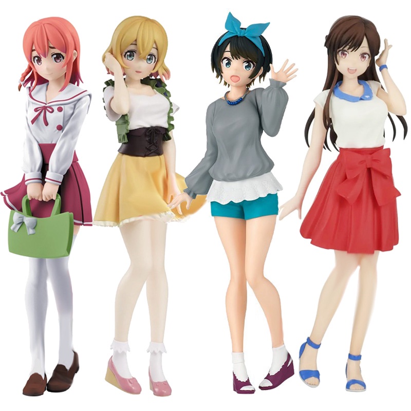 Mainan Action Figure Anime Kanokari Mizuhara Chizuru Nanami Mami Sakurasawa Ukuran 18cm