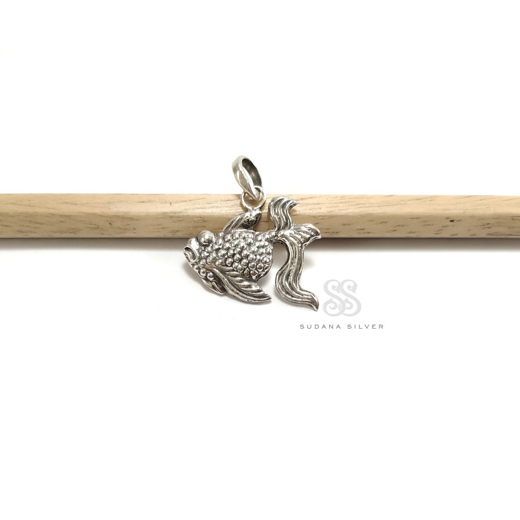 Liontin Motif Ikan Silver 925 Handmade Perak Bali