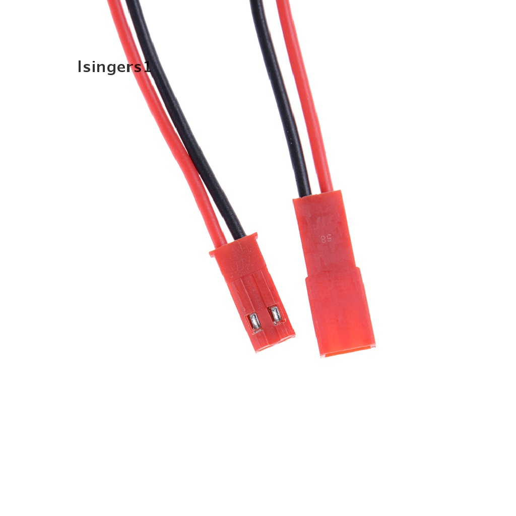 (lsingers1) 10 Pasang Kabel Konektor 2 Pin JST 100mm Pitch 2.54mm Male &amp; Female